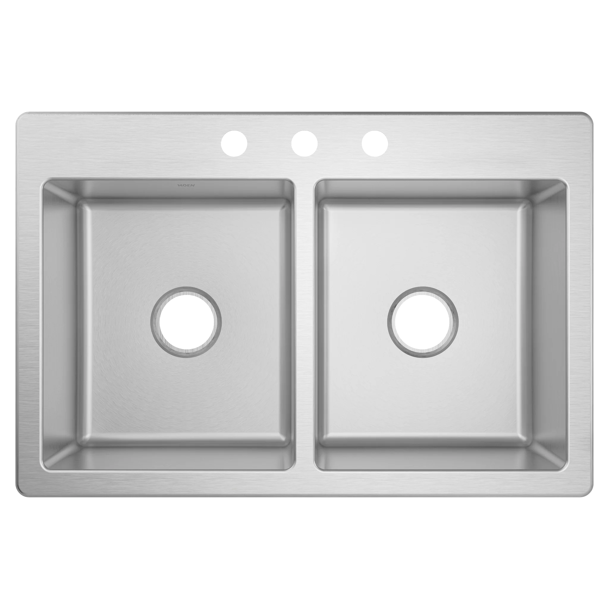 Prep 33" Stainless Steel Drop-in Double Bowl Sink