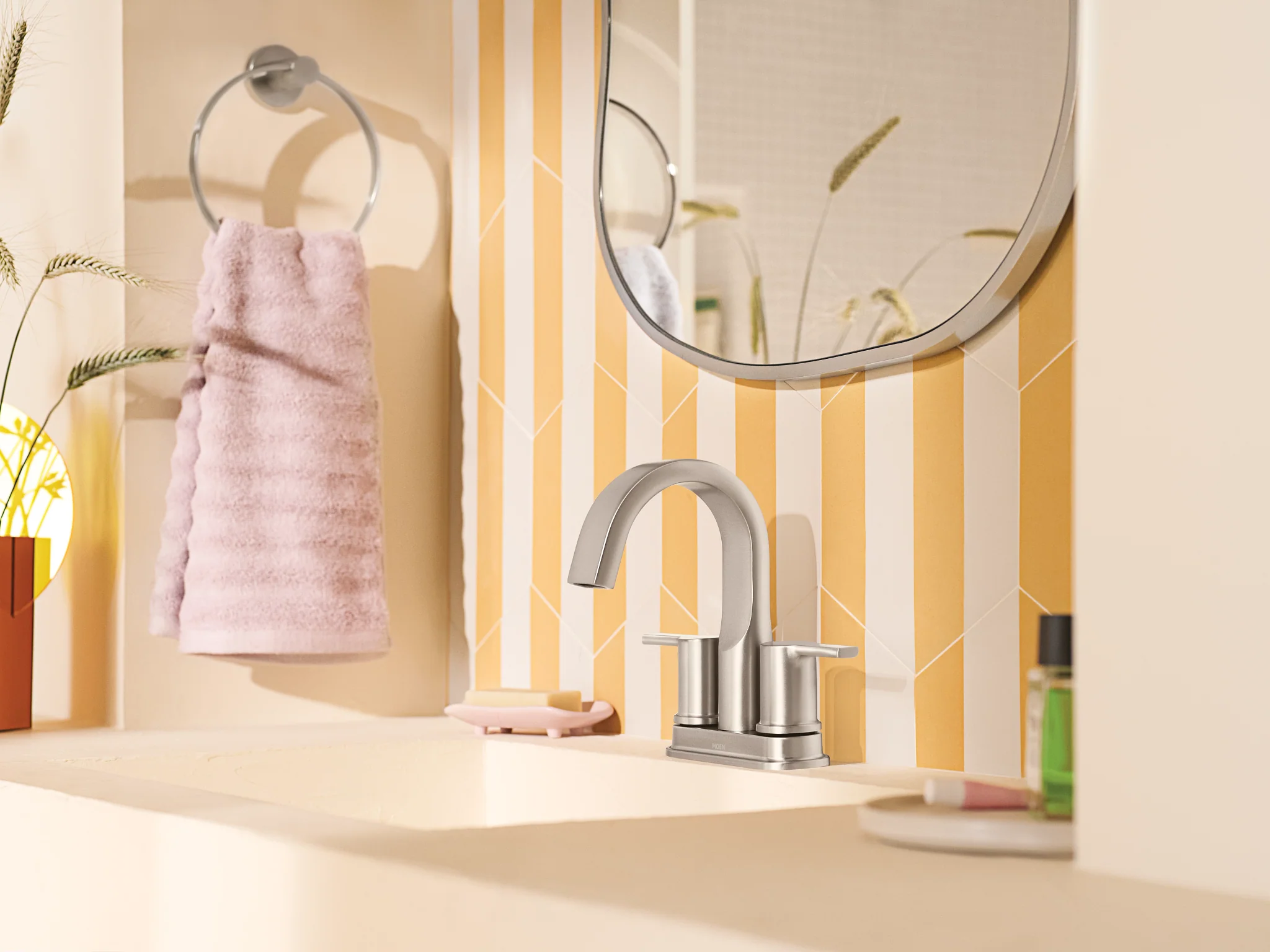 Avri Two-handle Centerset Bathroom Sink Faucet