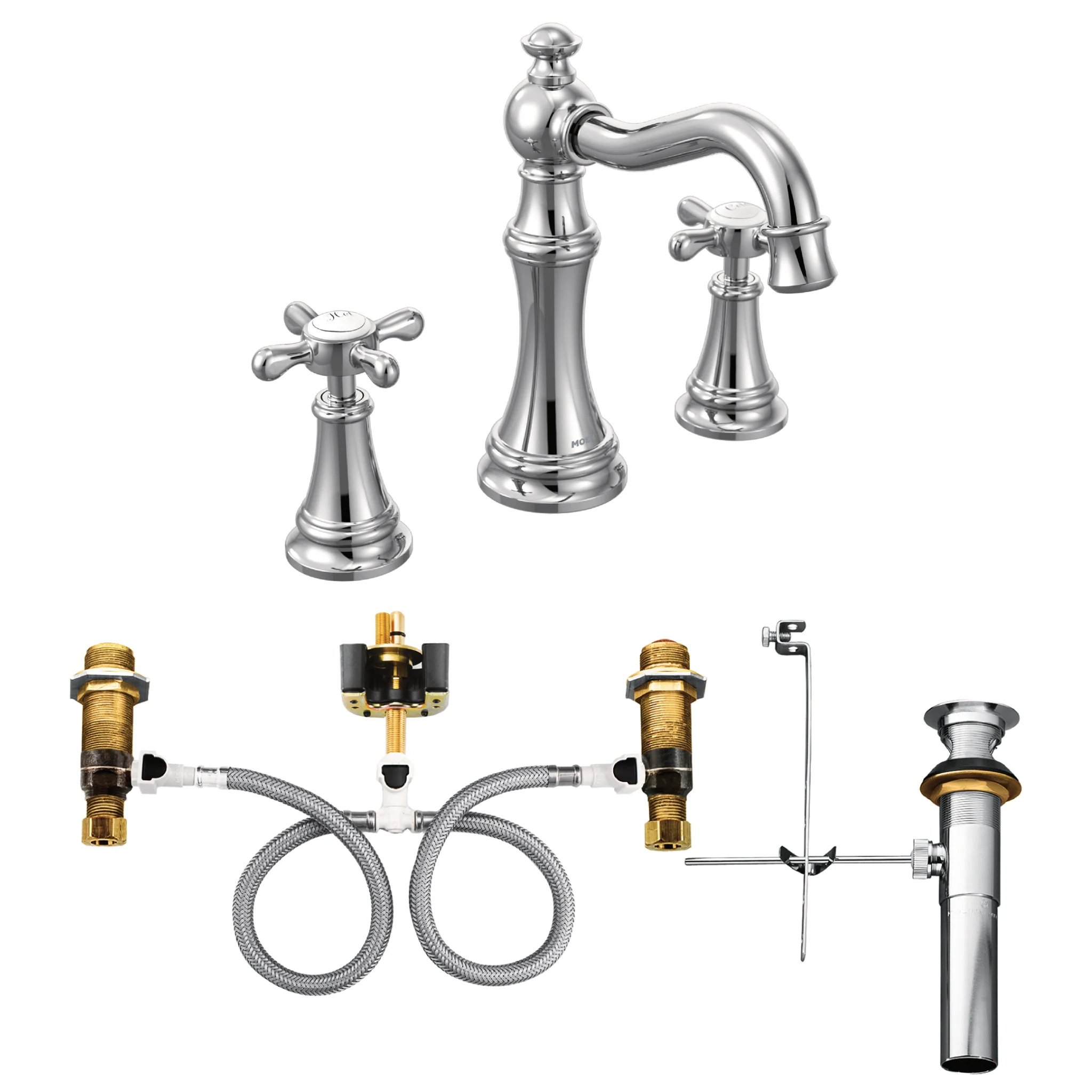 7709-Weymouth-Chrome-two-handle-high-arc-bathroom-faucet-7.webp Weymouth Chrome two-handle high arc bathroom faucet