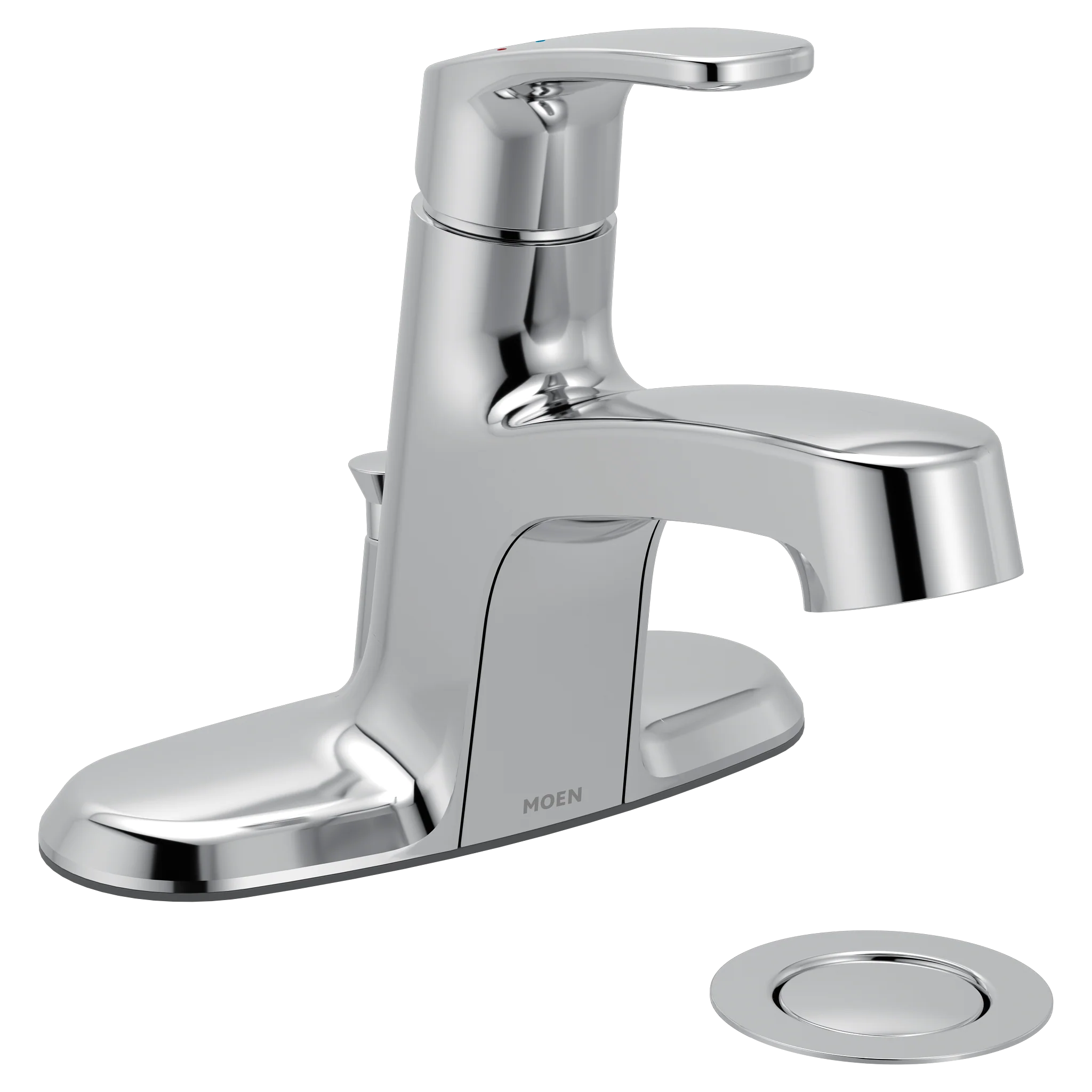 Chateau Chrome one-handle low arc bathroom faucet
