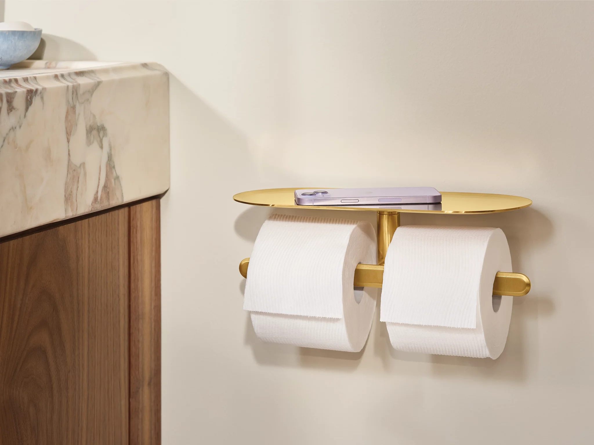 7755-Greenfield-Chrome-double-paper-holder-3.webp Greenfield Chrome double paper holder