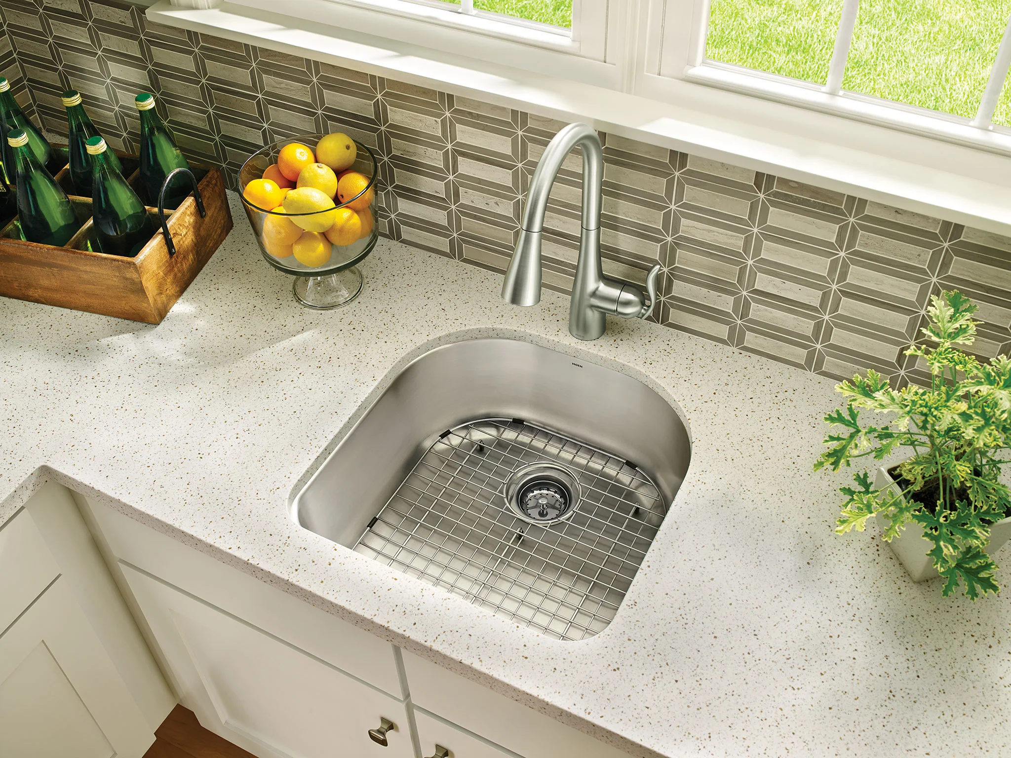 7881-Moen-Stainless-D-Shape-Rear-Drain-Bottom-Grid-Accessory-fits-18-x-18-Sink-Bowls-2.webp Moen Stainless D Shape Rear Drain Bottom Grid Accessory fits 18" x 18" Sink Bowls
