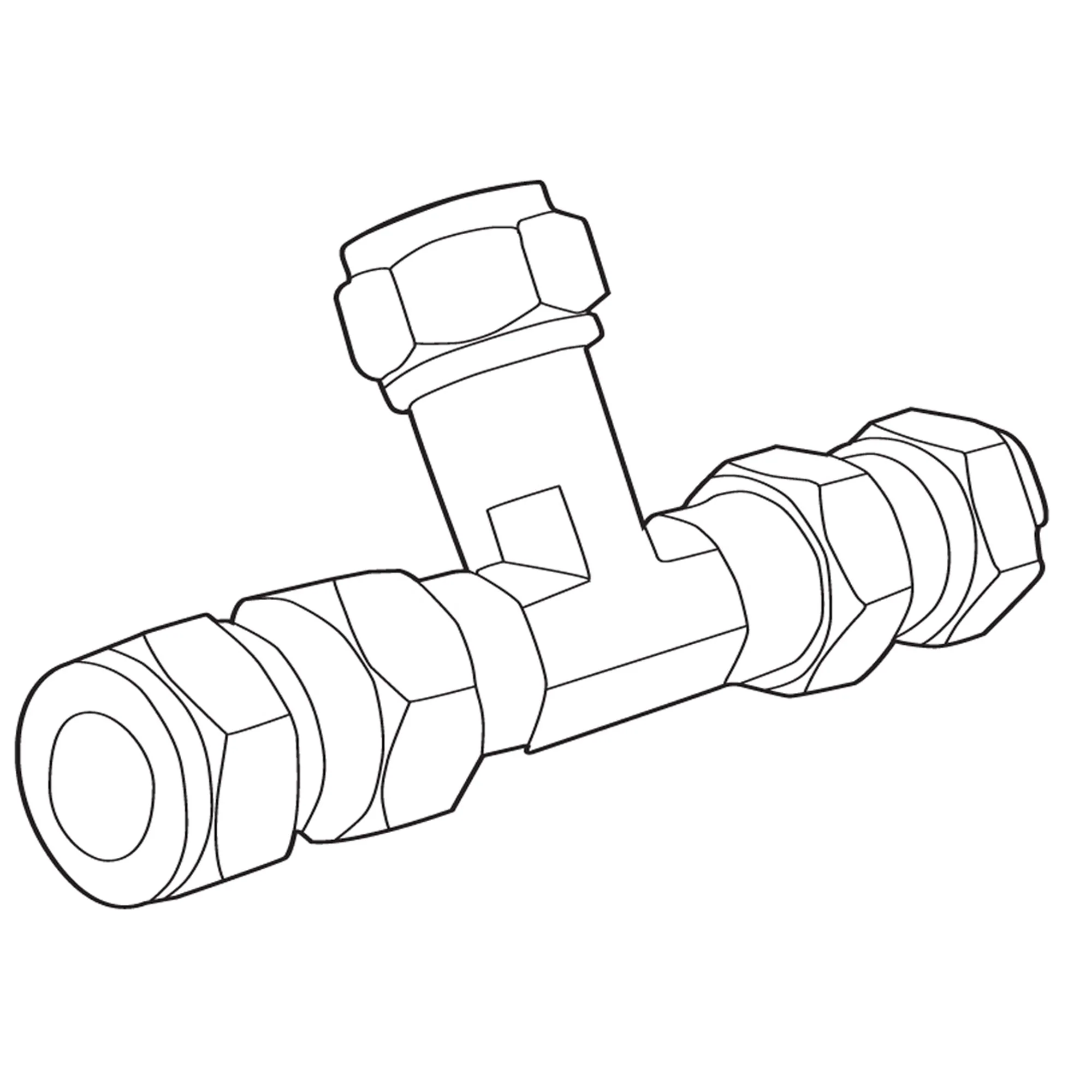 Commercial Mixing Tee With Check Valves
