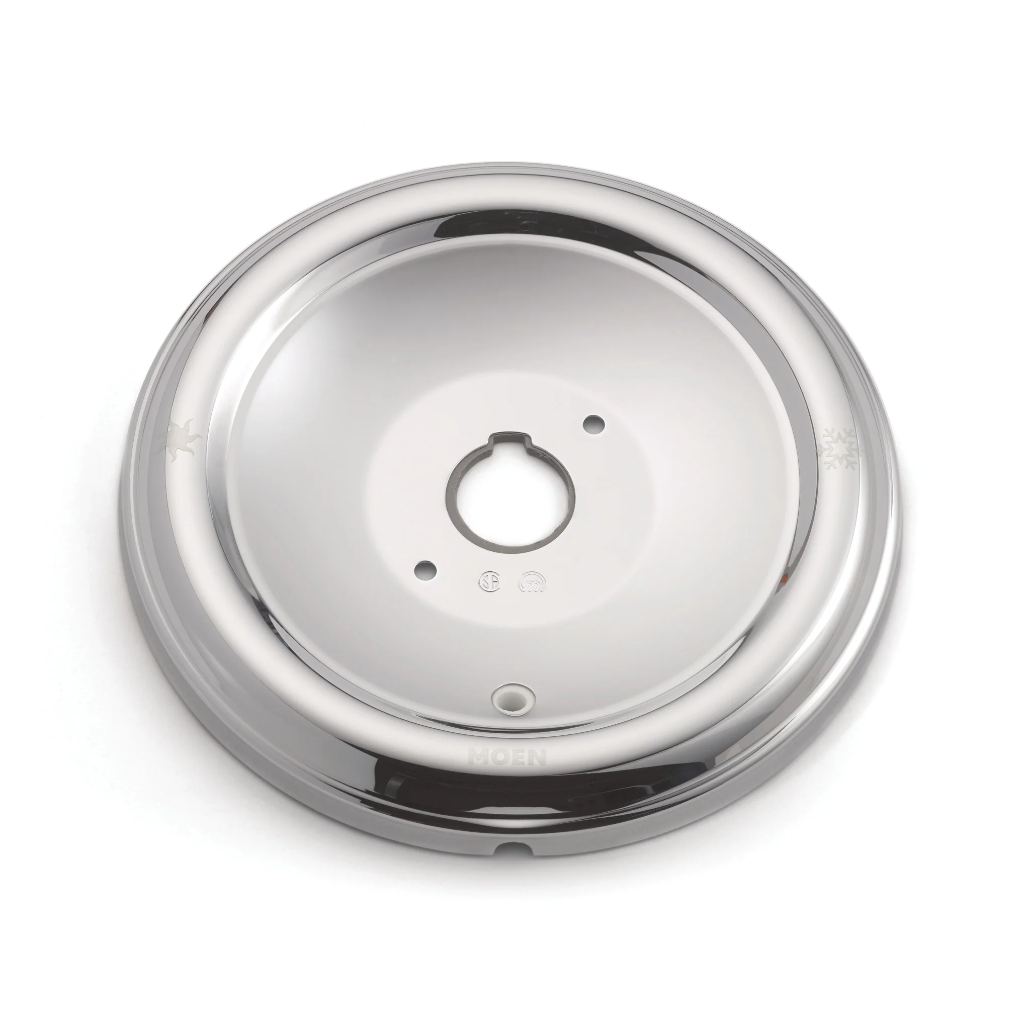 7987-Moen-Chrome-7-Diameter-Replacement-Escutcheon-2.webp Moen Chrome 7" Diameter Replacement Escutcheon