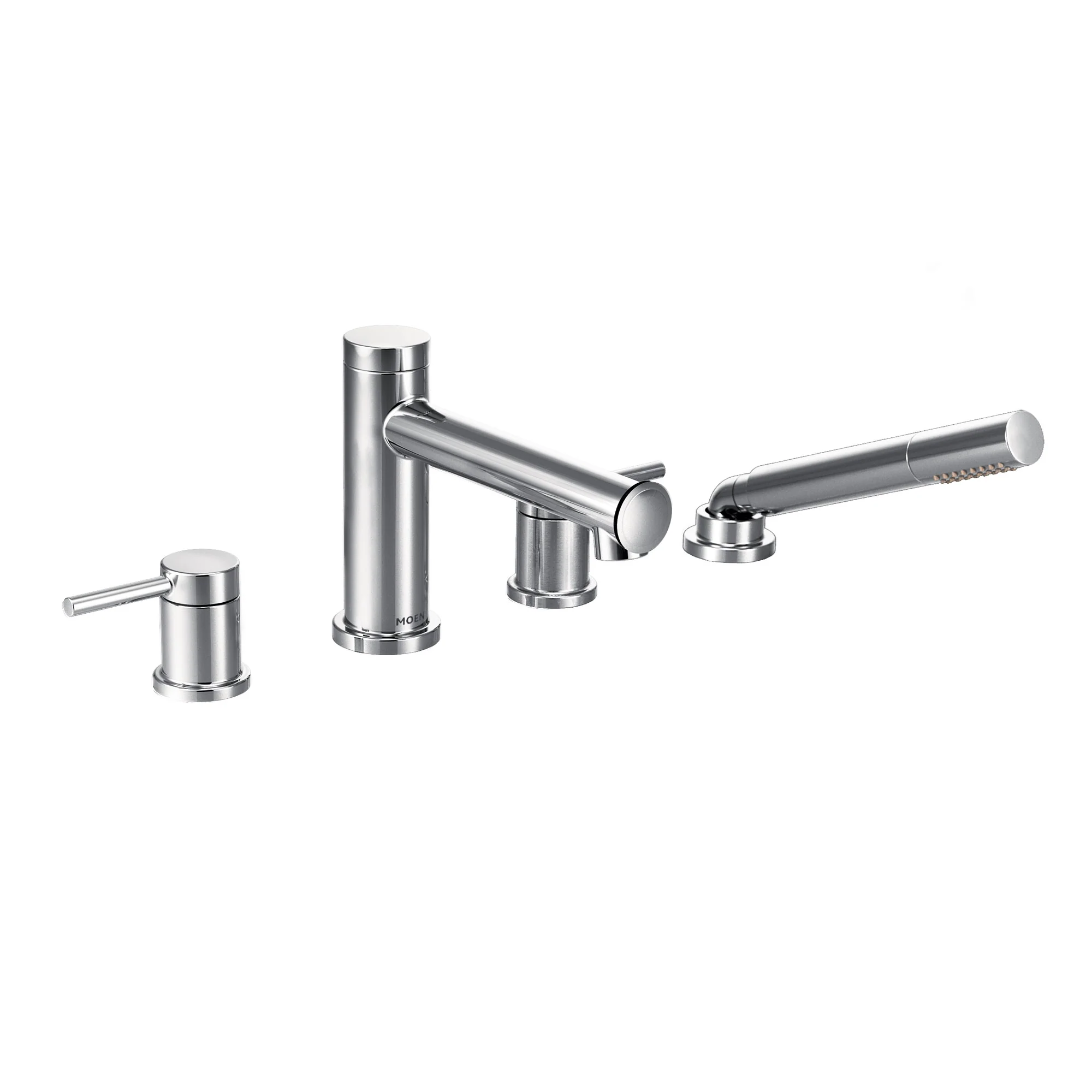 8083-Align-Chrome-Two-Handle-Diverter-Roman-Tub-Faucet-including-Handheld-Shower-4.webp Align Chrome Two-Handle Diverter Roman Tub Faucet including Handheld Shower
