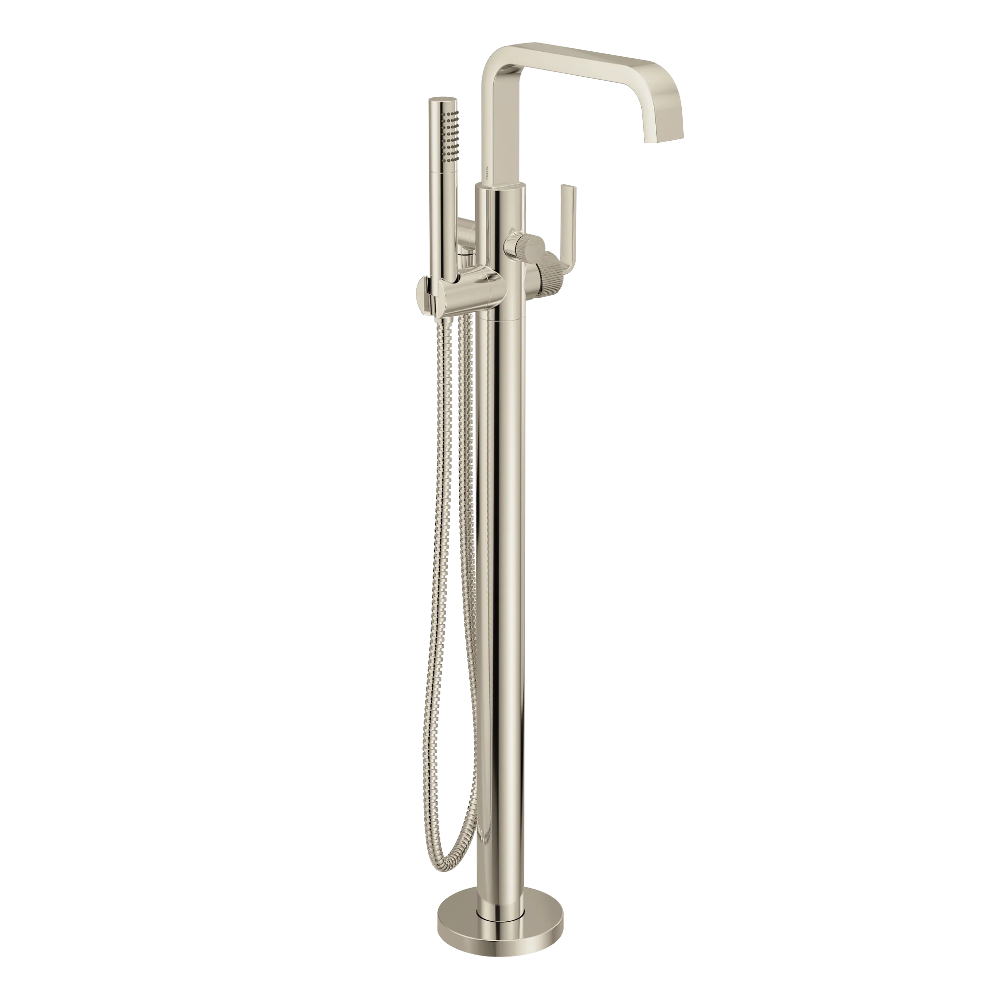 Cambium Chrome one-handle tub filler includes hand shower