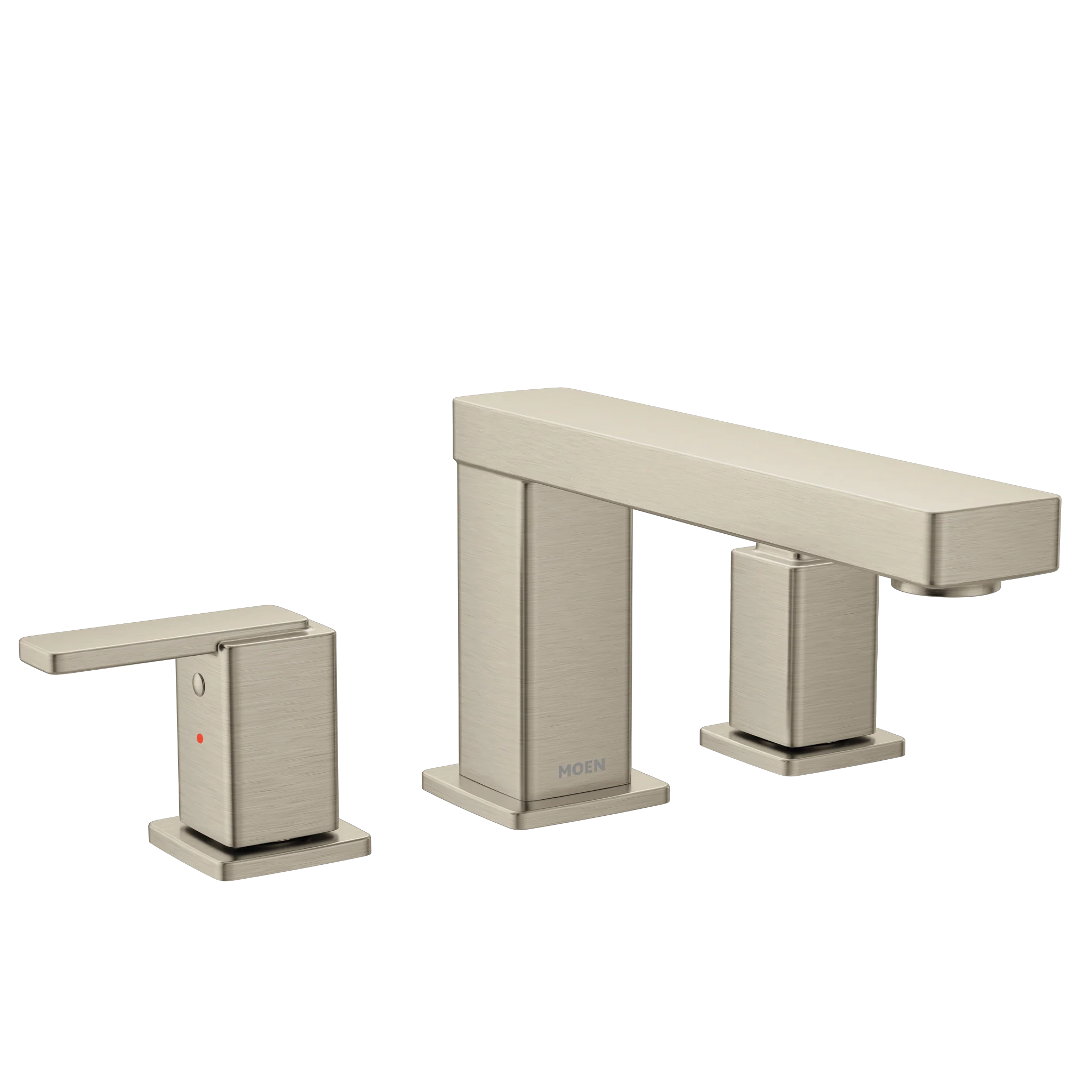 Chrome two-handle non diverter roman tub faucet