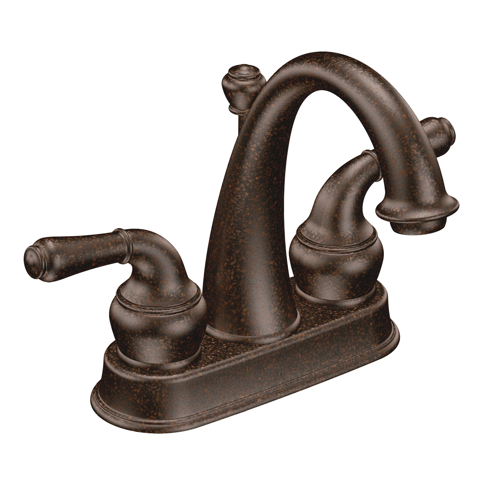 Monticello Oil rubbed bronze two-handle low arc bathroom faucet