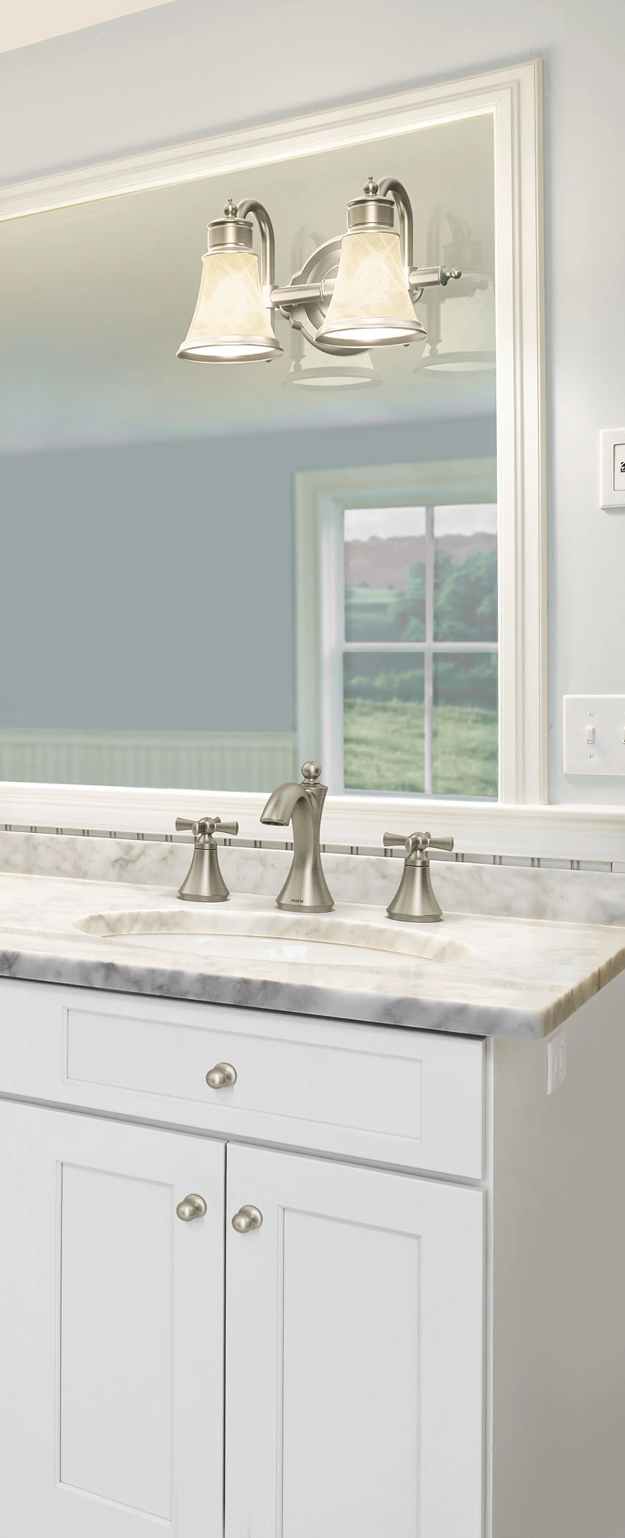 8678-Wynford-Chrome-two-handle-high-arc-bathroom-faucet-9.webp Wynford Chrome two-handle high arc bathroom faucet