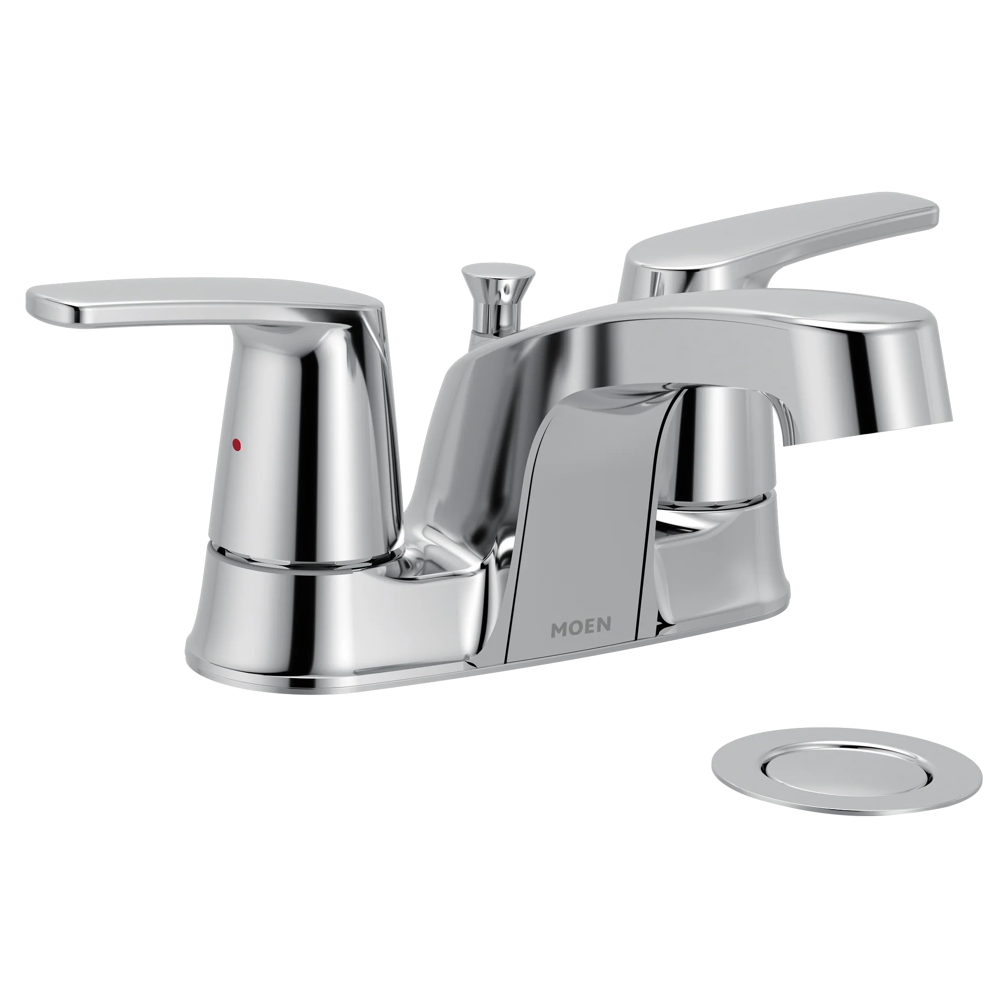 Chateau Chrome two-handle low arc bathroom faucet