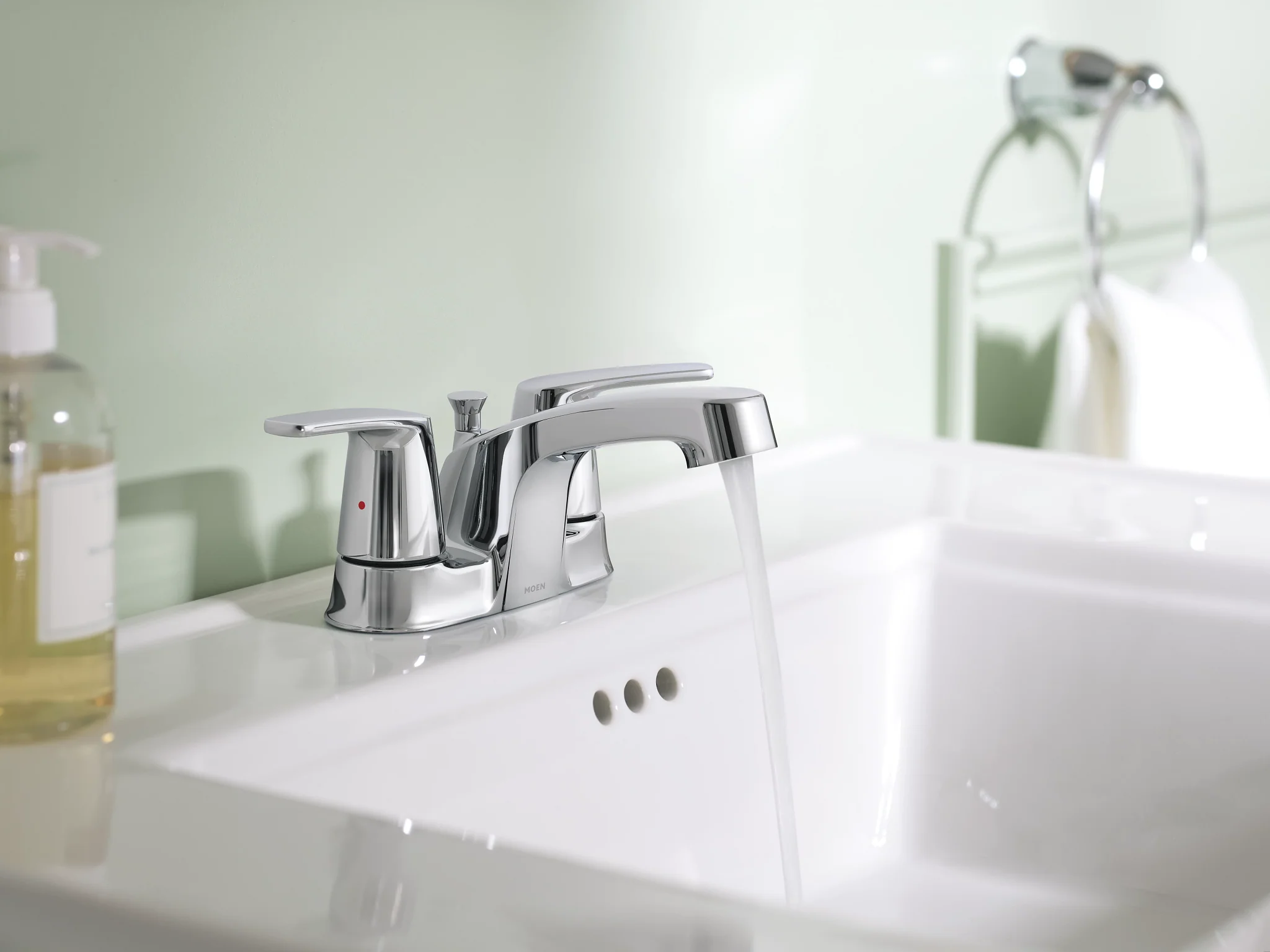 8706-Chateau-Chrome-two-handle-low-arc-bathroom-faucet-2.webp Chateau Chrome two-handle low arc bathroom faucet