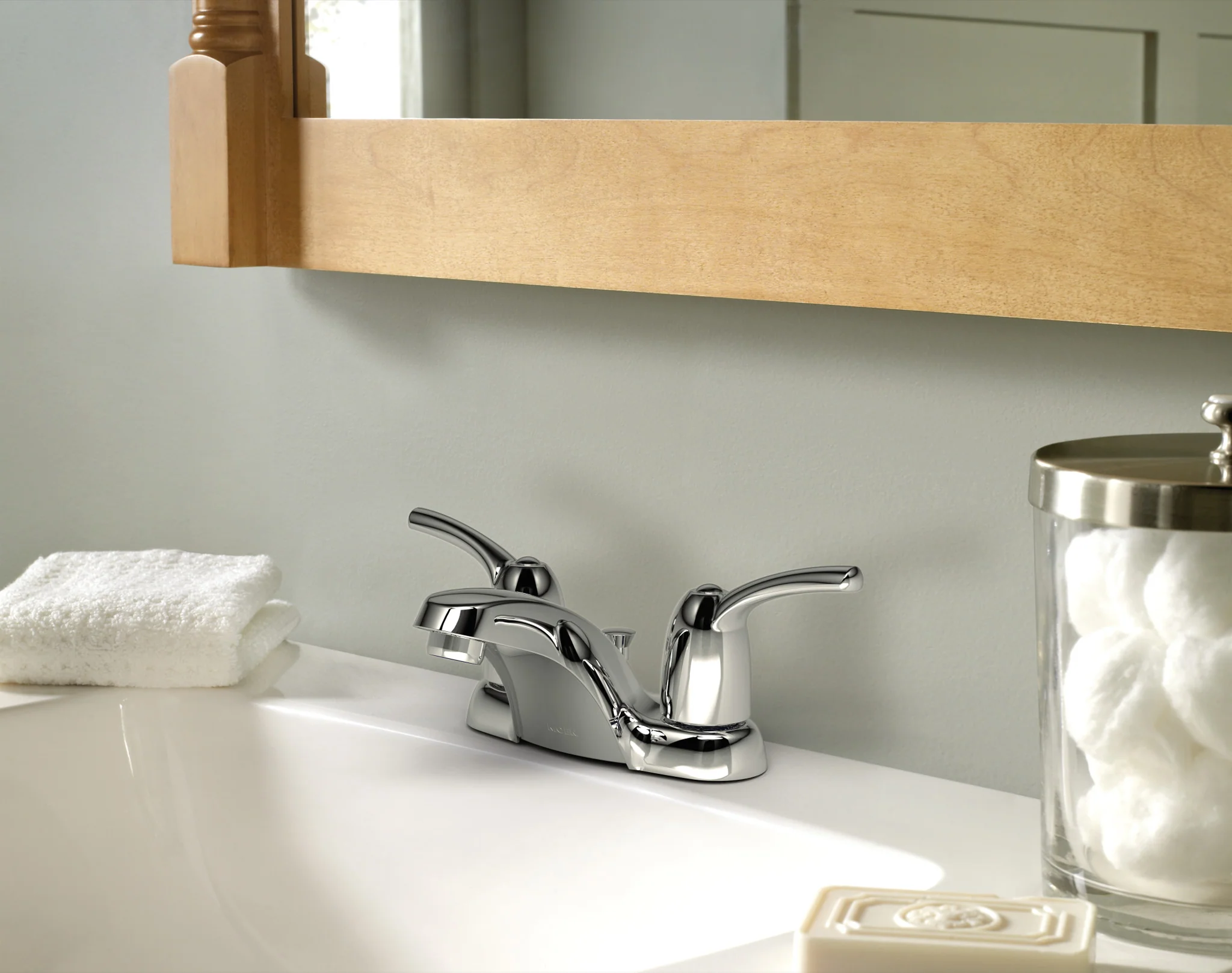 Adler Two-handle Centerset Bathroom Sink Faucet