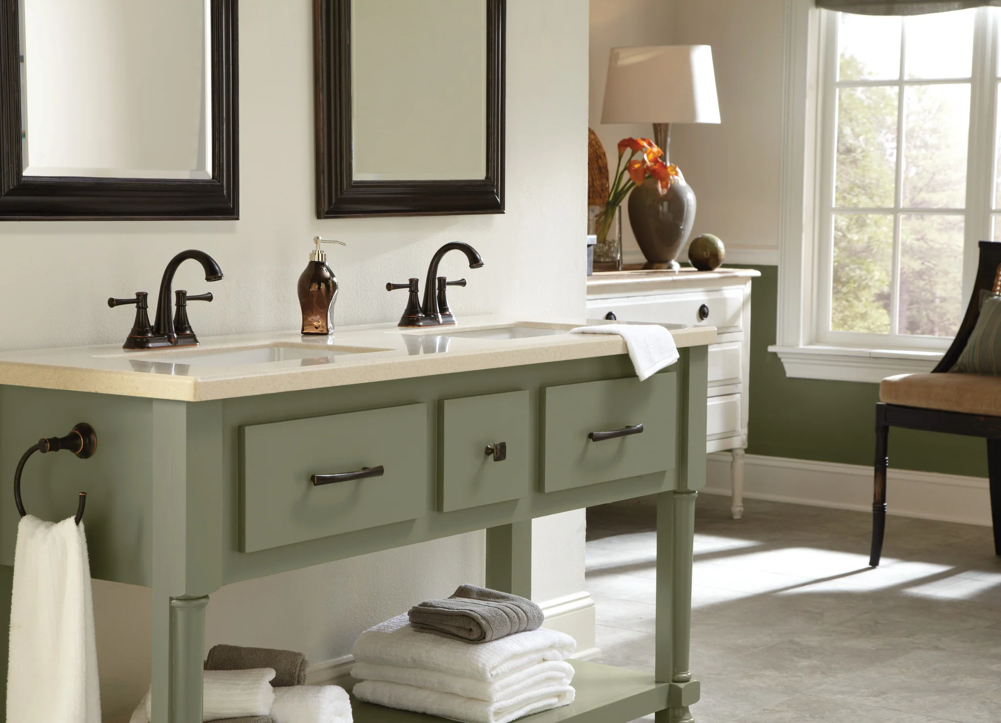 Ashville Two-handle Centerset Bathroom Sink Faucet