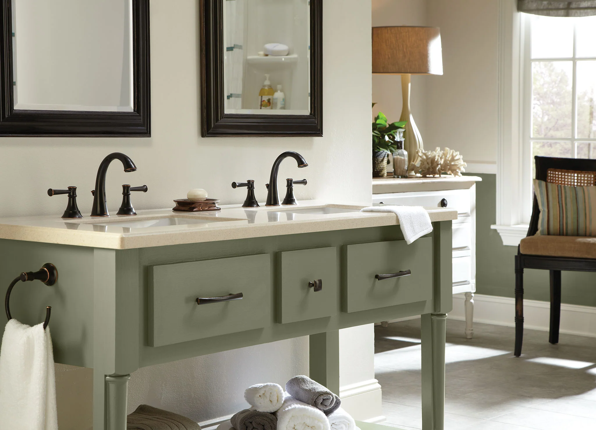 Ashville Two-handle Centerset Bathroom Sink Faucet