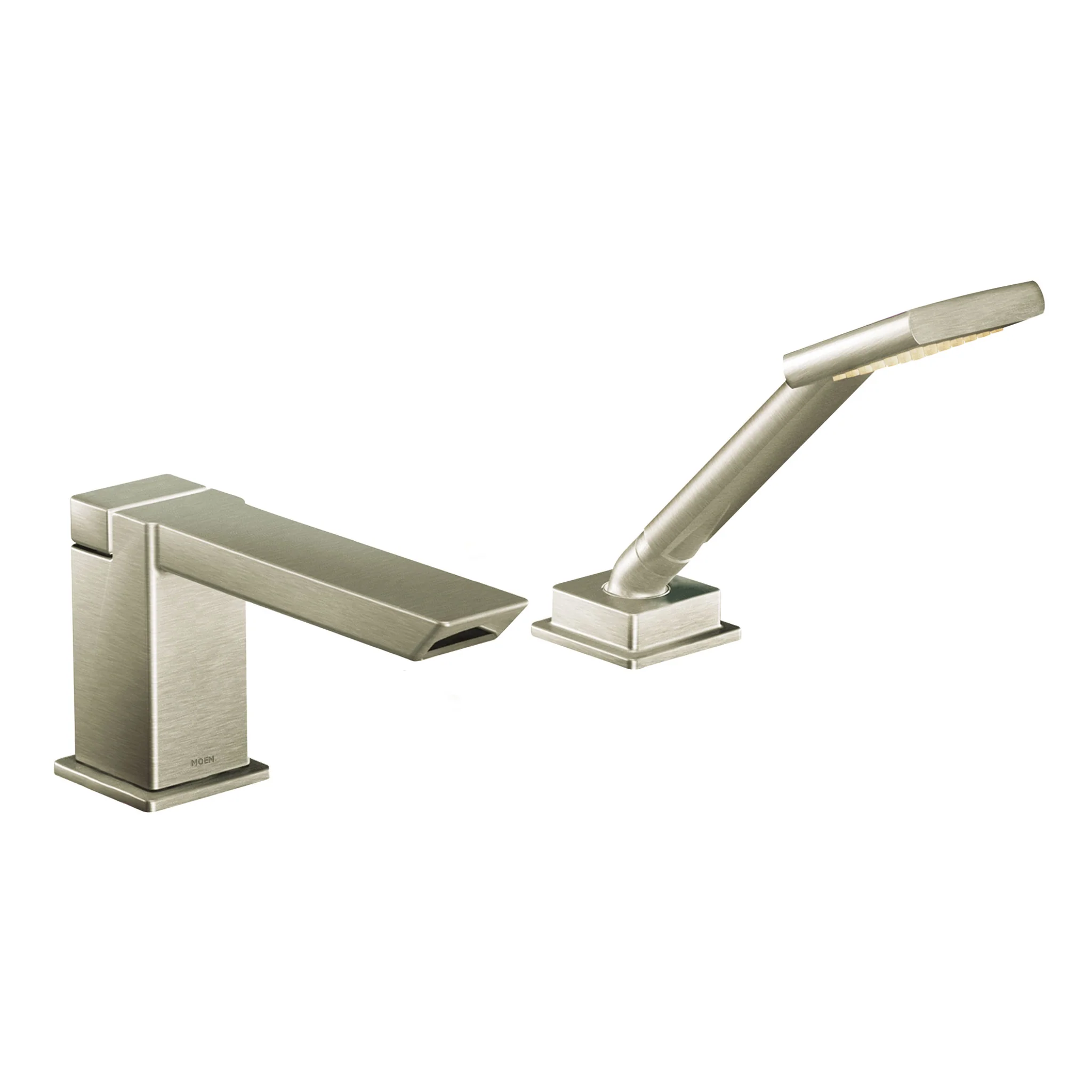 8885-90-Degree-Chrome-High-Arc-Roman-Tub-Faucet-including-Handheld-Shower-2.webp 90 Degree Chrome High Arc Roman Tub Faucet including Handheld Shower