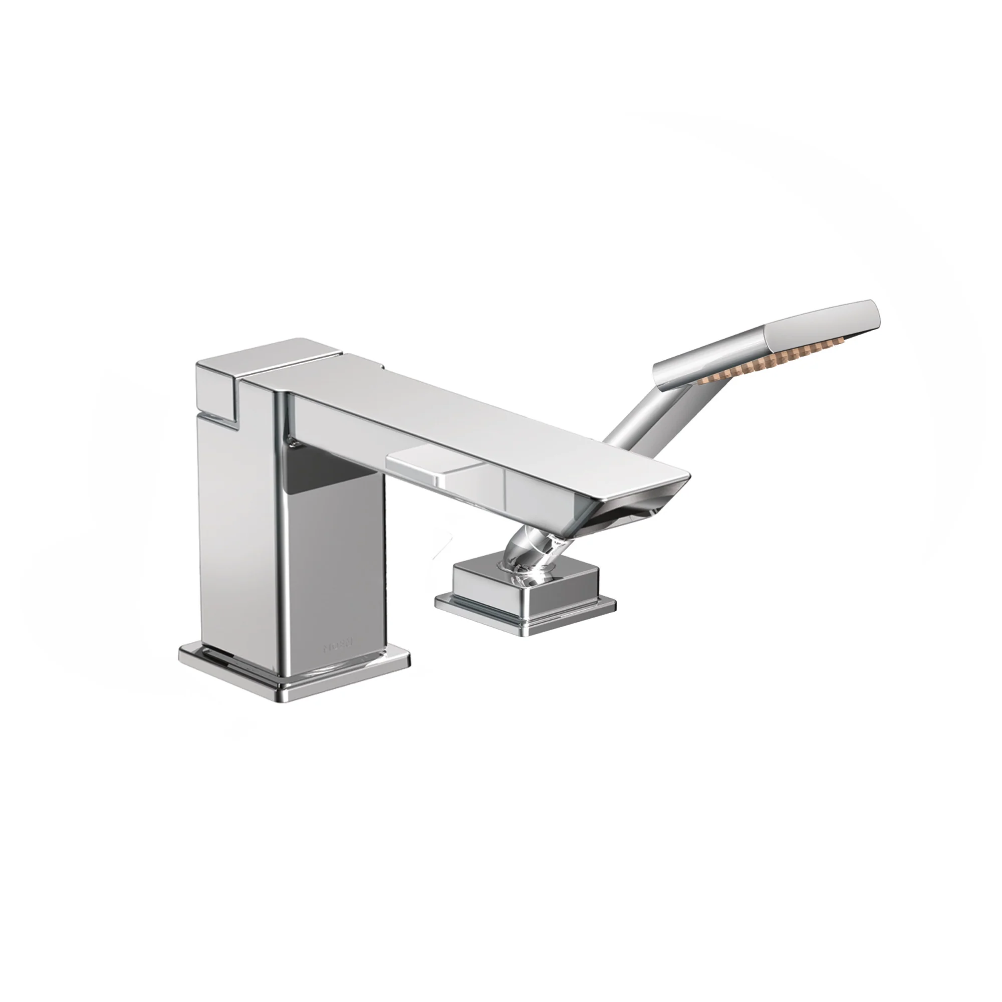 8885-90-Degree-Chrome-High-Arc-Roman-Tub-Faucet-including-Handheld-Shower-3.webp 90 Degree Chrome High Arc Roman Tub Faucet including Handheld Shower