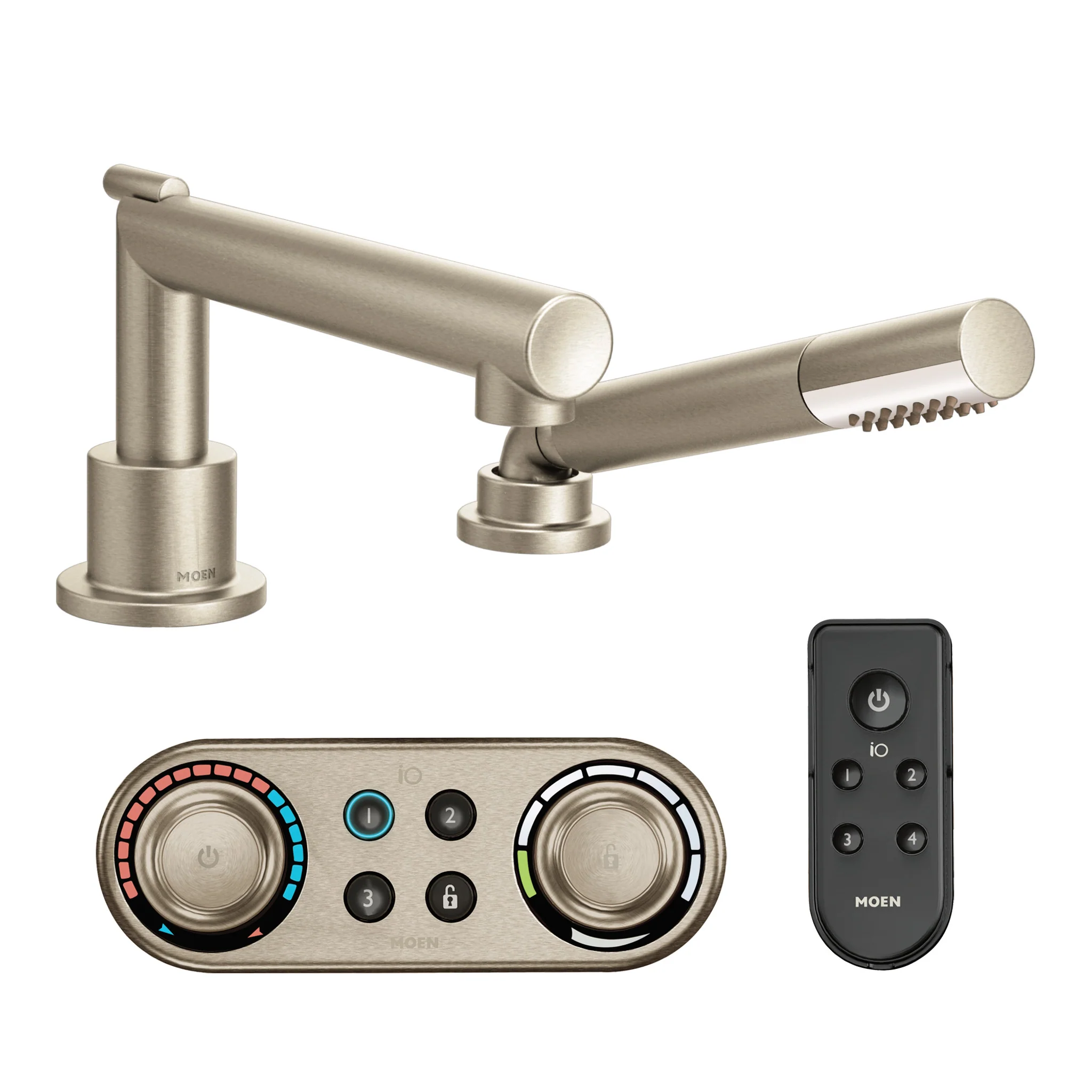 8888-Arris-Chrome-Roman-Tub-Faucet-including-Handheld-Shower-IO-Digital-R-Technology-2.webp Arris Chrome Roman Tub Faucet including Handheld Shower IO Digital(R) Technology