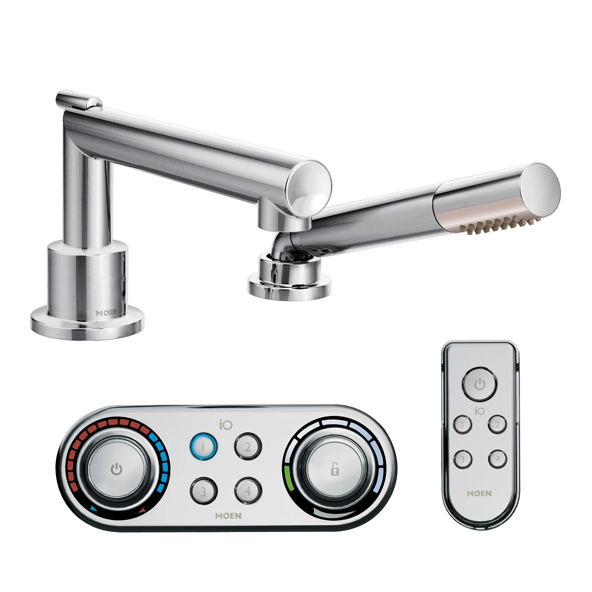 8888-Arris-Chrome-Roman-Tub-Faucet-including-Handheld-Shower-IO-Digital-R-Technology-4.webp Arris Chrome Roman Tub Faucet including Handheld Shower IO Digital(R) Technology