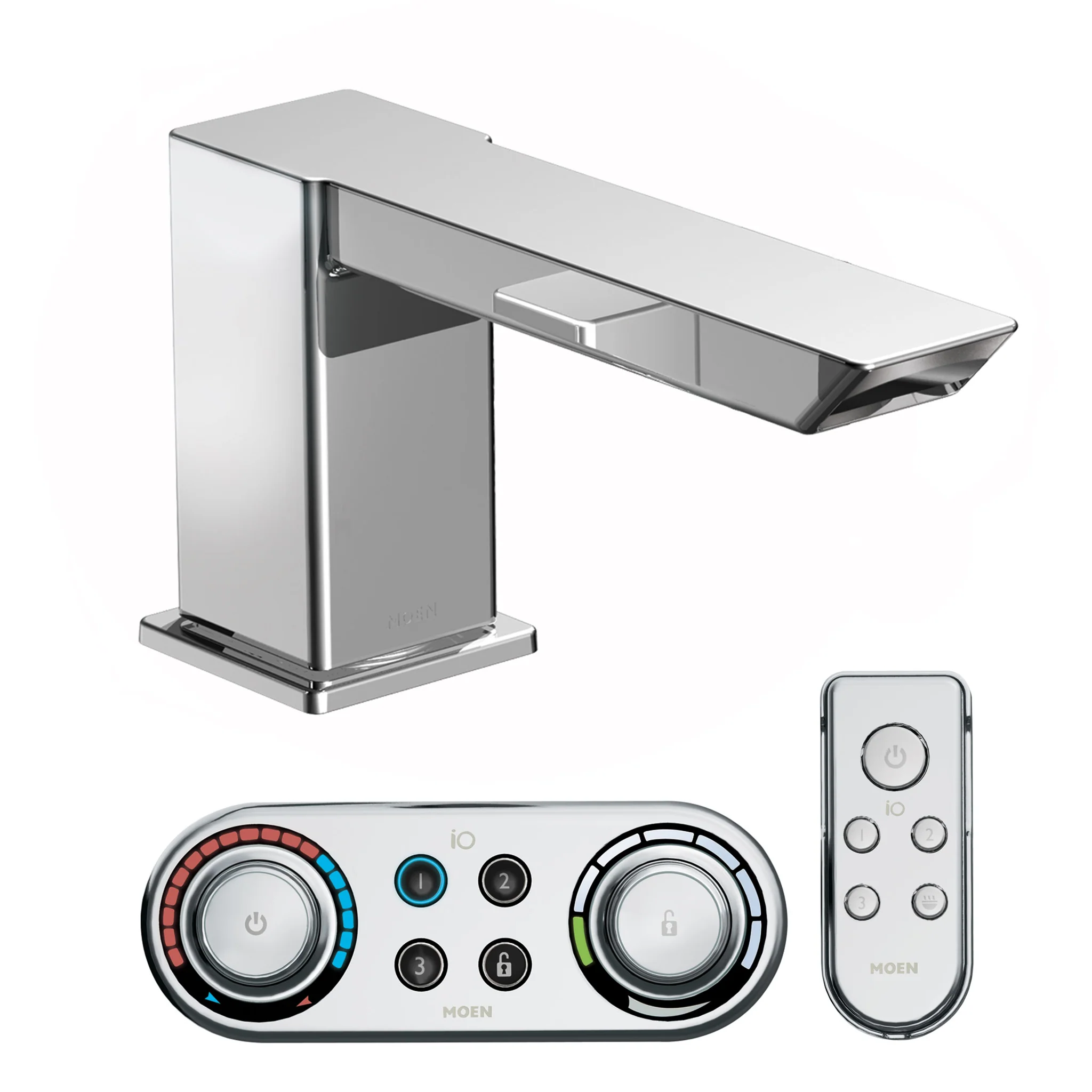 8891-90-Degree-Chrome-high-arc-roman-tub-faucet-includes-IoDIGITAL-R-technology-4.webp 90 Degree Chrome high arc roman tub faucet includes IoDIGITAL(R) technology