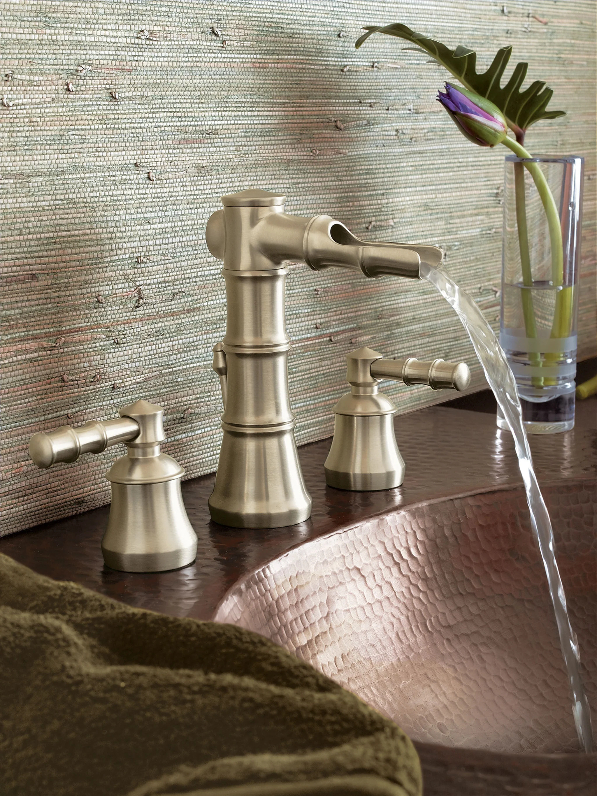 8910-Bamboo-Brushed-nickel-two-handle-open-waterway-bathroom-faucet-3.webp Bamboo Brushed nickel two-handle open waterway bathroom faucet