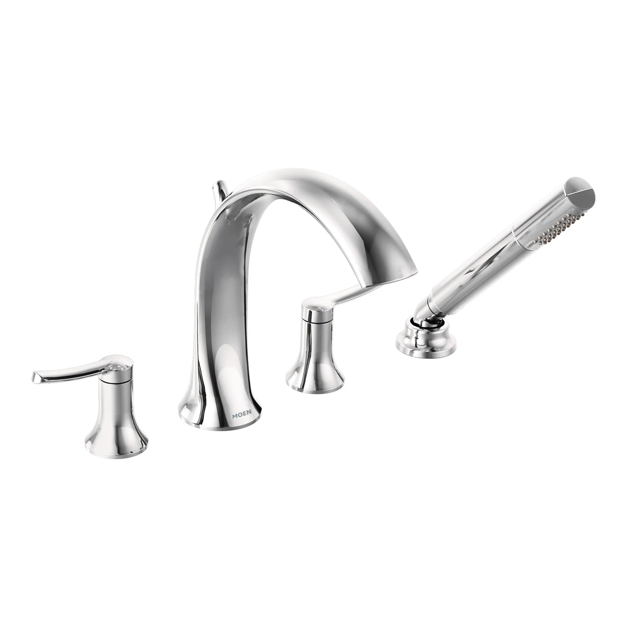 9270-Fina-Chrome-two-handle-high-arc-roman-tub-faucet-includes-hand-shower-4.webp Fina Chrome two-handle high arc roman tub faucet includes hand shower
