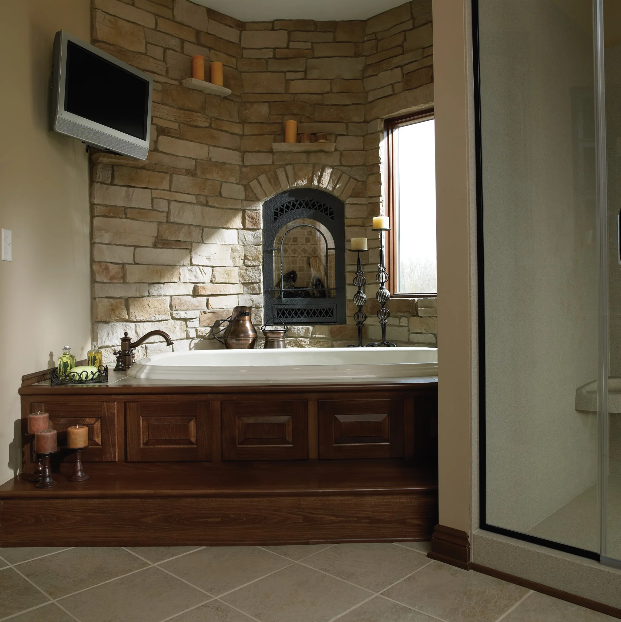 9284-Waterhill-Chrome-two-handle-high-arc-roman-tub-faucet-includes-hand-shower-14.webp Waterhill Chrome two-handle high arc roman tub faucet includes hand shower