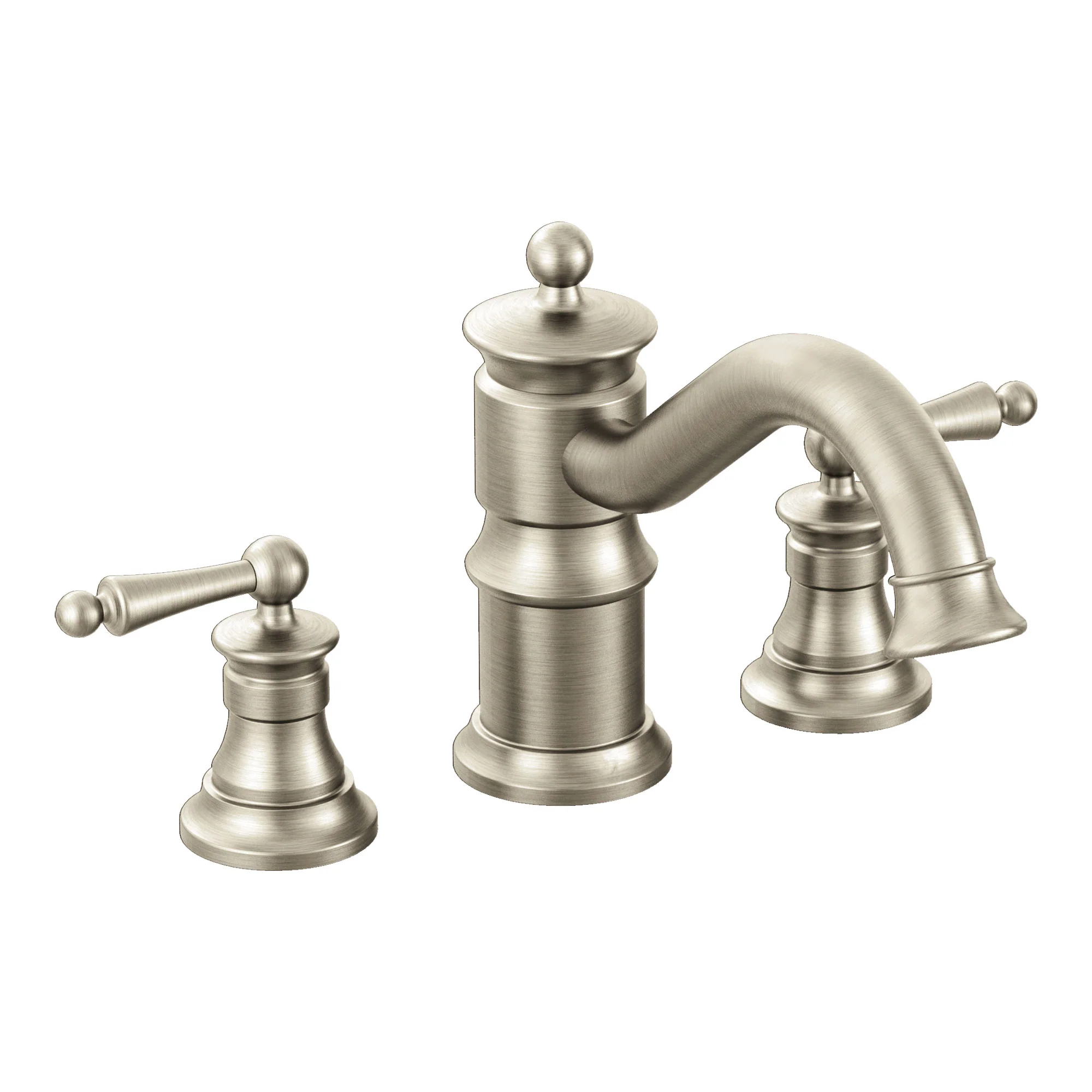 Waterhill Chrome Two-Handle High Arc Roman Tub Faucet