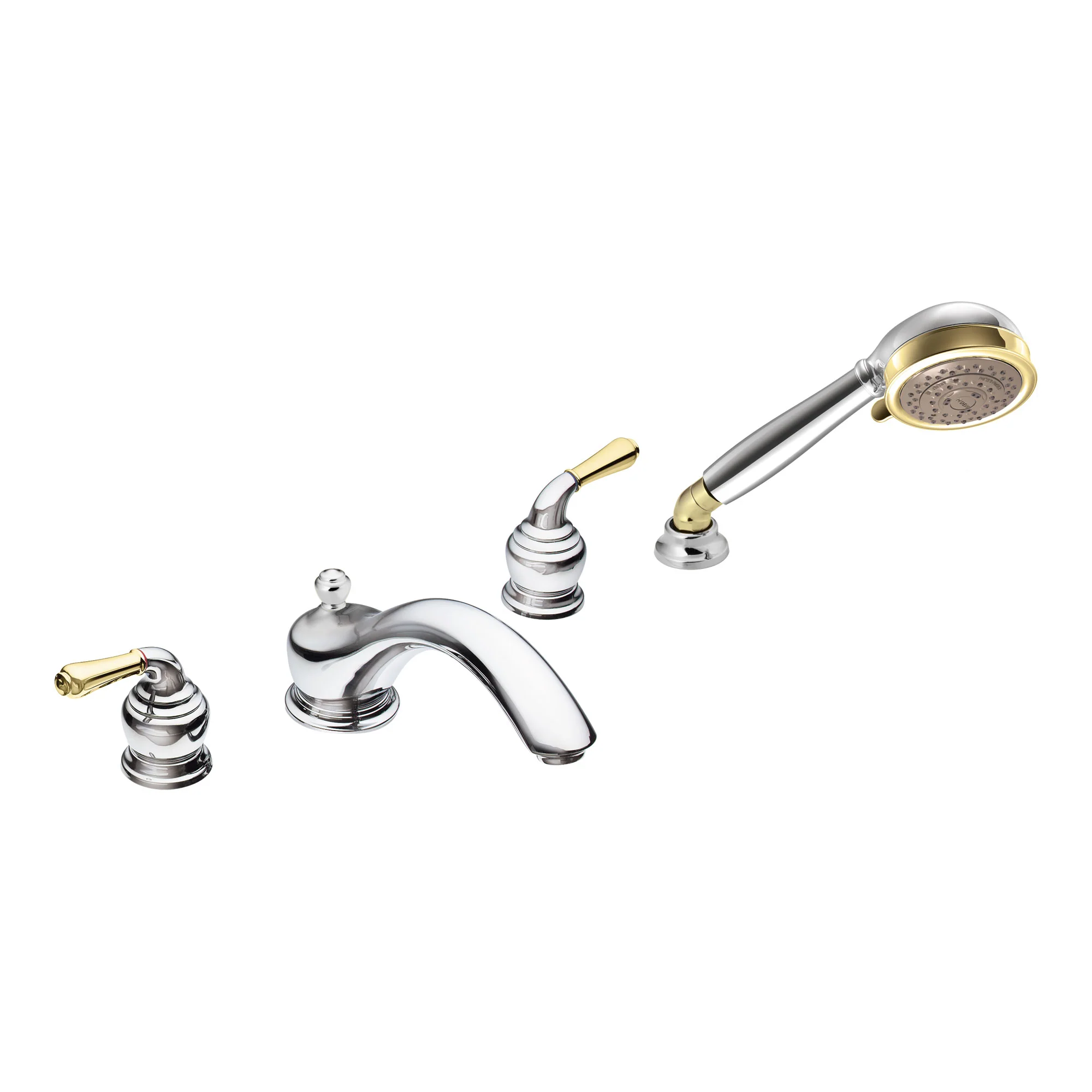 9350-Monticello-Chrome-two-handle-low-arc-roman-tub-faucet-includes-hand-shower-11.webp Monticello Chrome two-handle low arc roman tub faucet includes hand shower