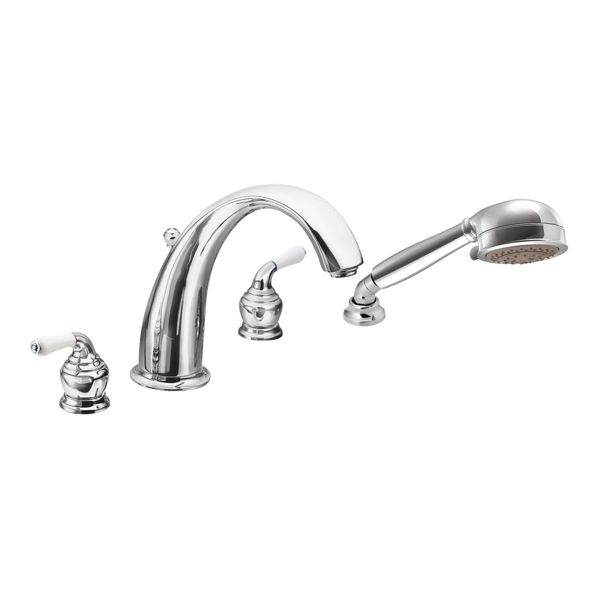 9359-Monticello-Chrome-two-handle-high-arc-roman-tub-faucet-includes-hand-shower-2.webp Monticello Chrome two-handle high arc roman tub faucet includes hand shower