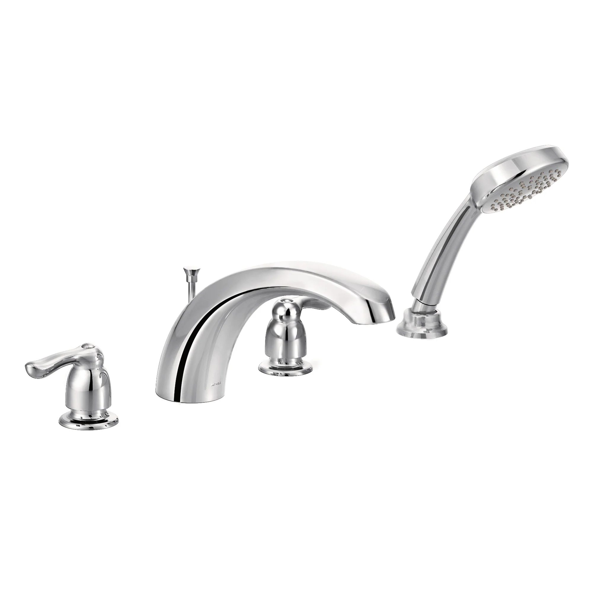 9377-Chateau-Chrome-Two-Handle-Low-Arc-Roman-Tub-Faucet-including-Handheld-Shower-2.webp Chateau Chrome Two-Handle Low Arc Roman Tub Faucet including Handheld Shower