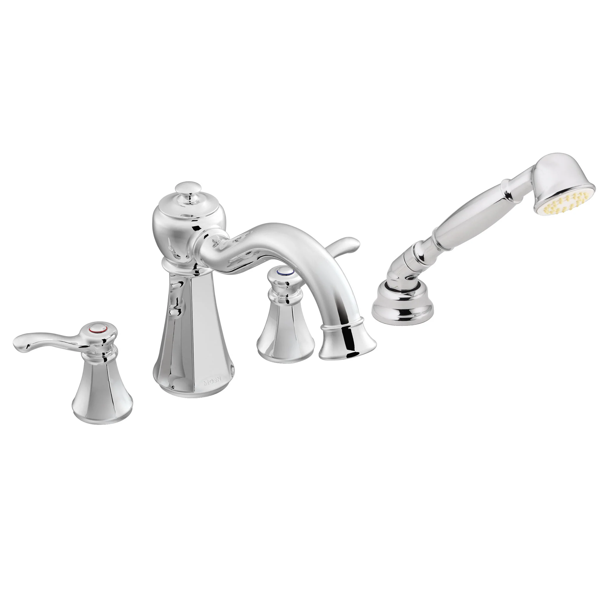 9384-Vestige-Chrome-two-handle-high-arc-roman-tub-faucet-includes-hand-shower-5.webp Vestige Chrome two-handle high arc roman tub faucet includes hand shower