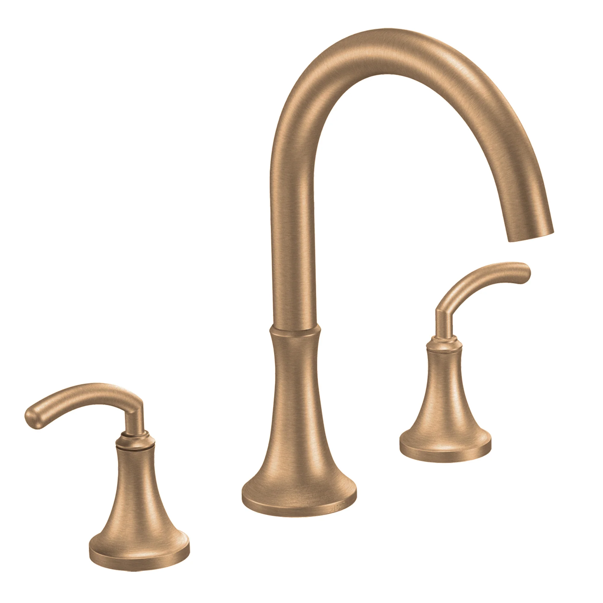 Icon Chrome two-handle high arc roman tub faucet