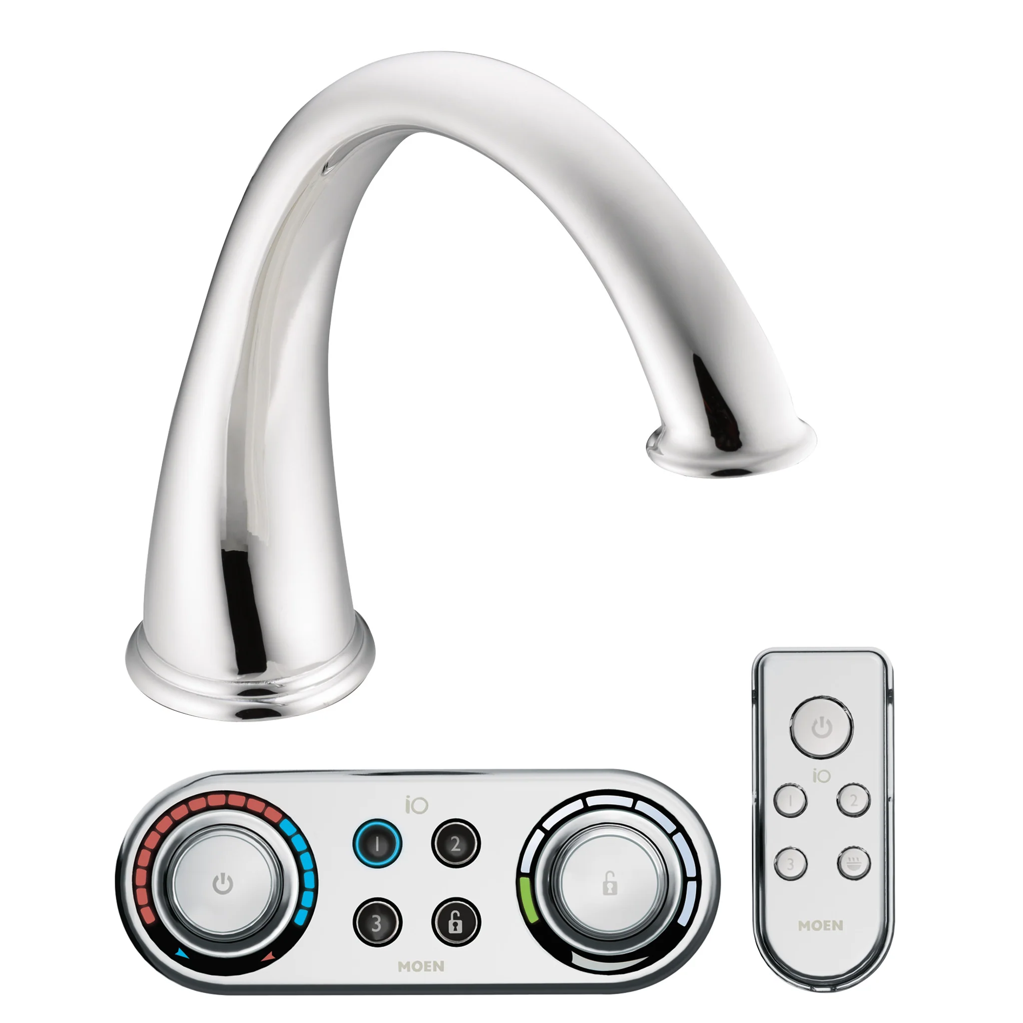 9428-Kingsley-Chrome-high-arc-roman-tub-faucet-includes-IoDIGITAL-R-technology-7.webp Kingsley Chrome high arc roman tub faucet includes IoDIGITAL(R) technology