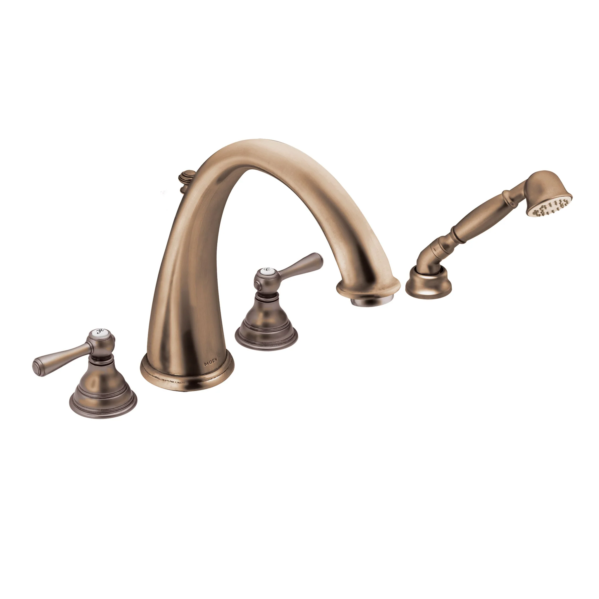 9437-Kingsley-Chrome-Two-Handle-High-Arc-Roman-Tub-Faucet-including-Handheld-Shower-2.webp Kingsley Chrome Two-Handle High Arc Roman Tub Faucet including Handheld Shower