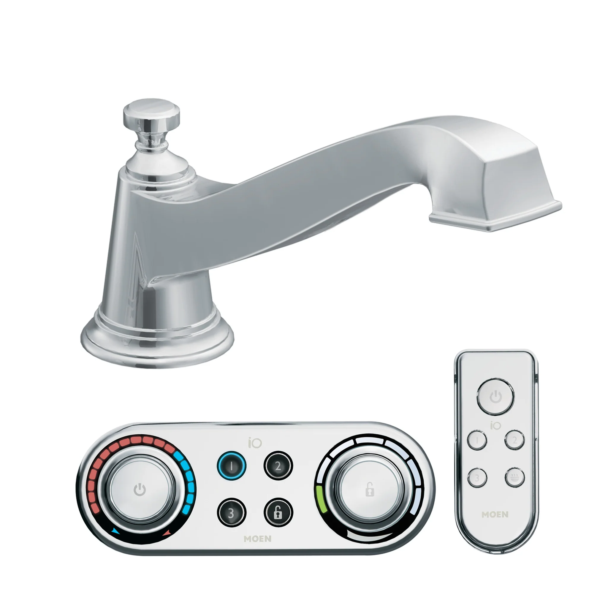 9445-Rothbury-Chrome-low-arc-roman-tub-faucet-includes-IoDIGITAL-R-technology-6.webp Rothbury Chrome low arc roman tub faucet includes IoDIGITAL(R) technology