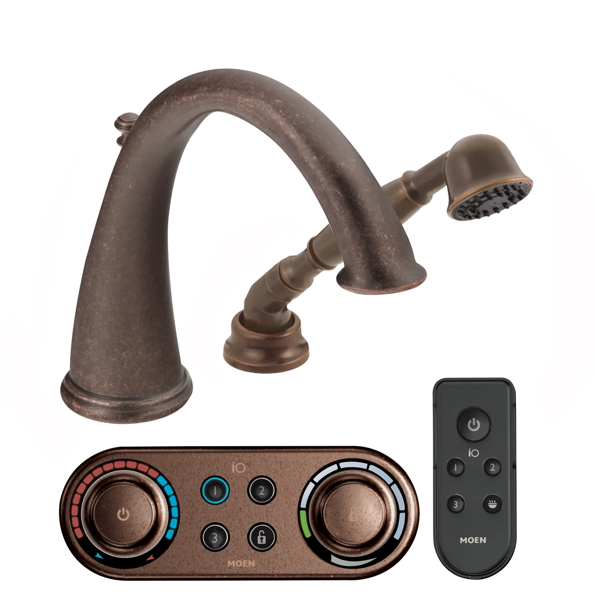 9484-Kingsley-Chrome-high-arc-roman-tub-faucet-includes-hand-shower-IoDIGITAL-R-technology-6.webp Kingsley Chrome high arc roman tub faucet includes hand shower IoDIGITAL(R) technology