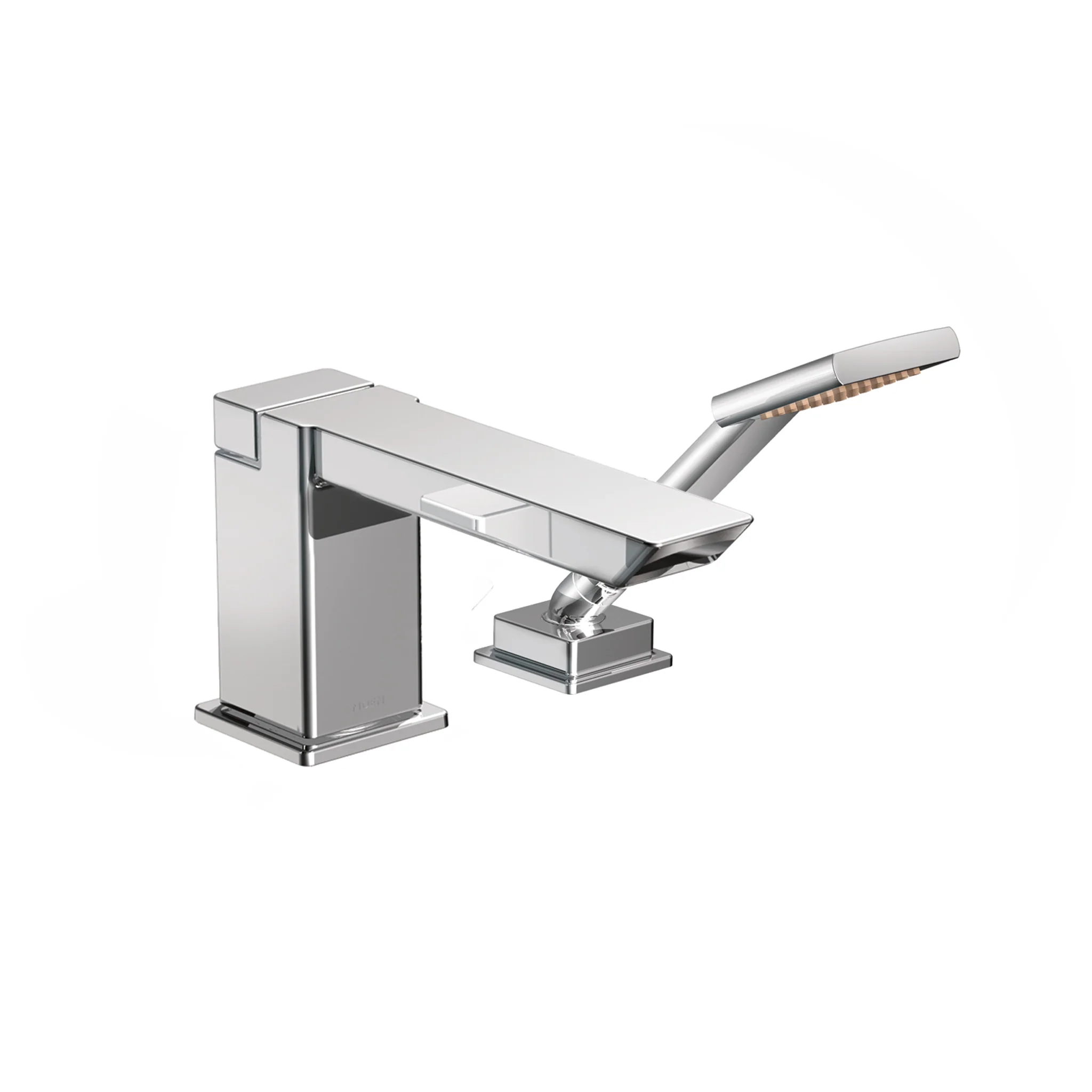 9491-90-Degree-Chrome-high-arc-roman-tub-faucet-includes-hand-shower-IoDIGITAL-R-technology-5.webp 90 Degree Chrome high arc roman tub faucet includes hand shower IoDIGITAL(R) technology